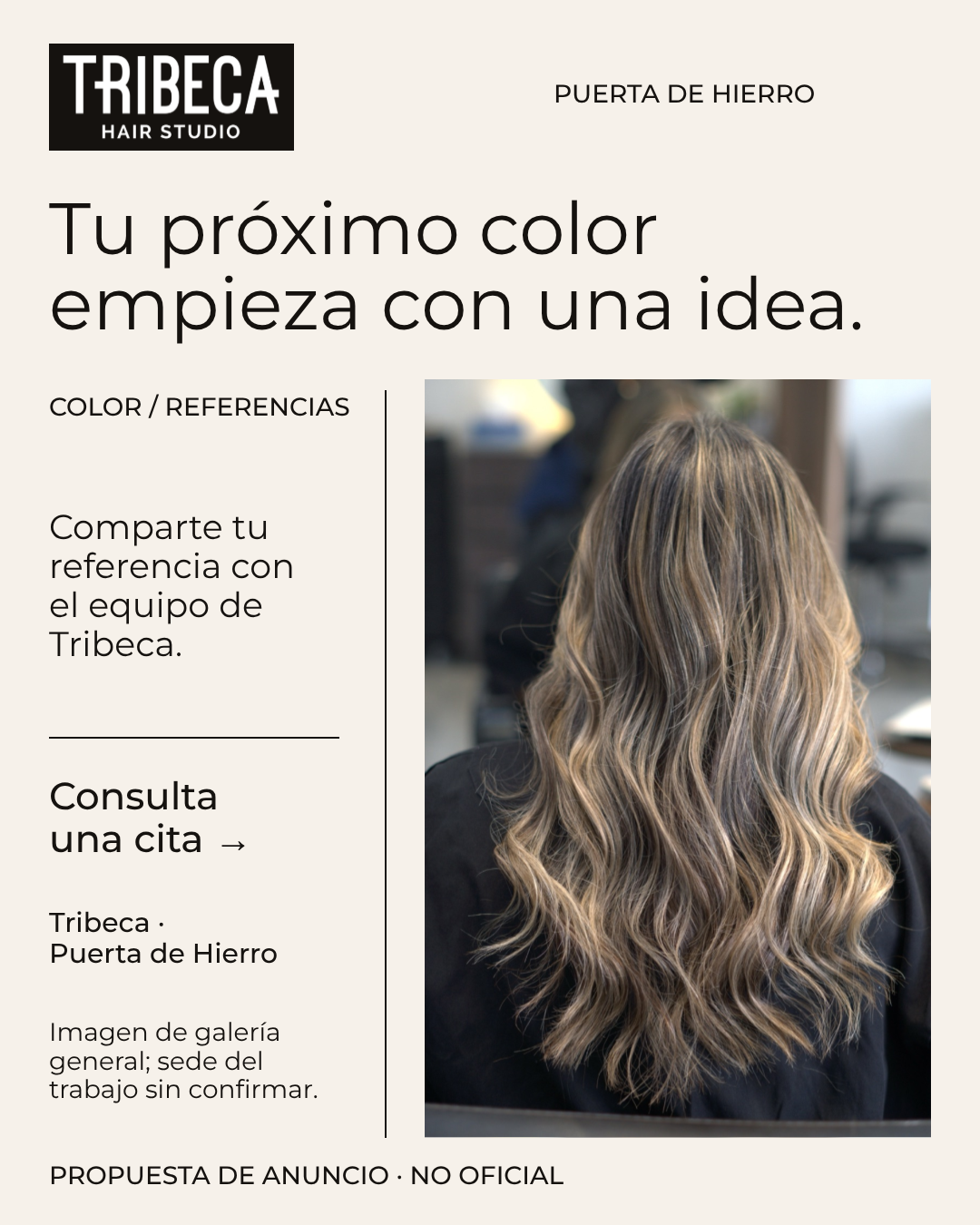 Propuesta de anuncio no oficial para Tribeca. Reutiliza el arte del primer post de muestra con etiqueta de anuncio. La campaña no está activa.